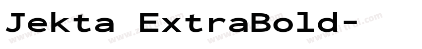Jekta ExtraBold字体转换